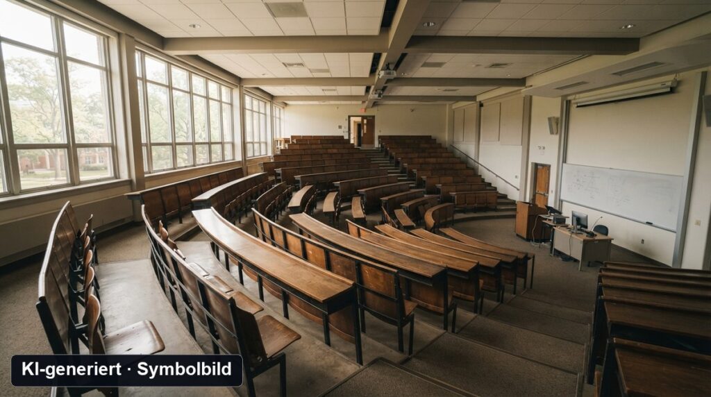 Symbolbild Medizinstudium: Hörsaal einer medizinischen Fakultät (KI-generiert)